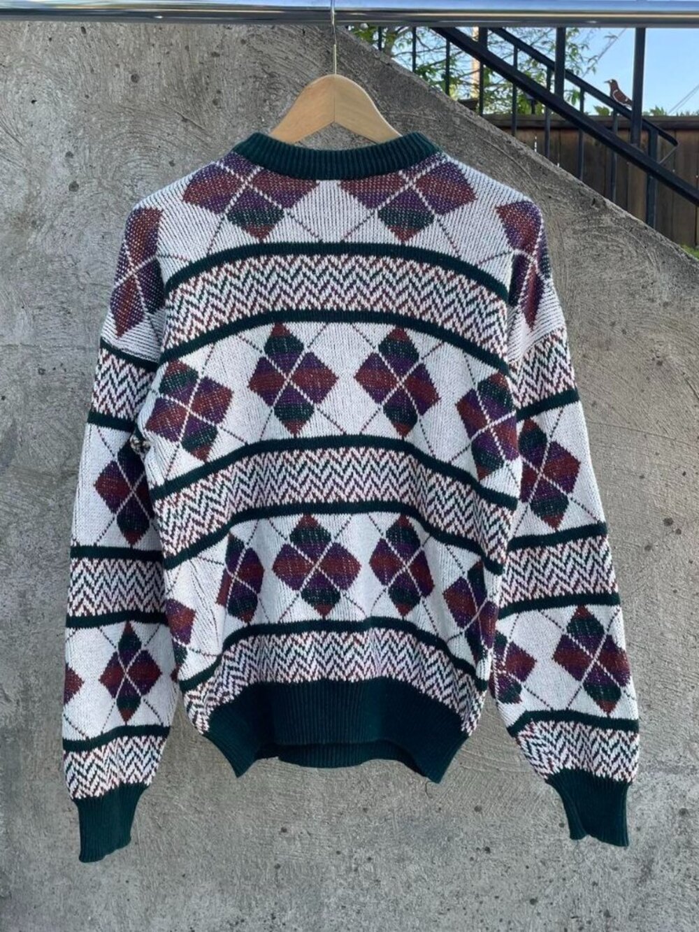 Vintage 90s Classics by Puritan argyle sweater size medium